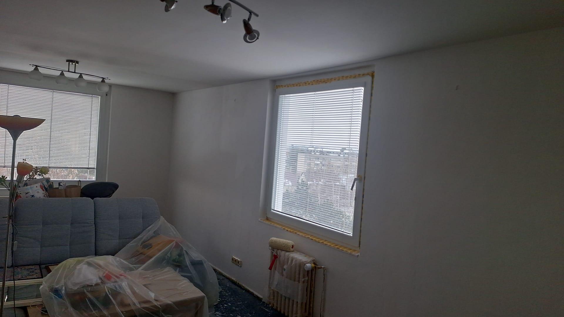 Fotodokumentace realizace — zateplení stěn bytu