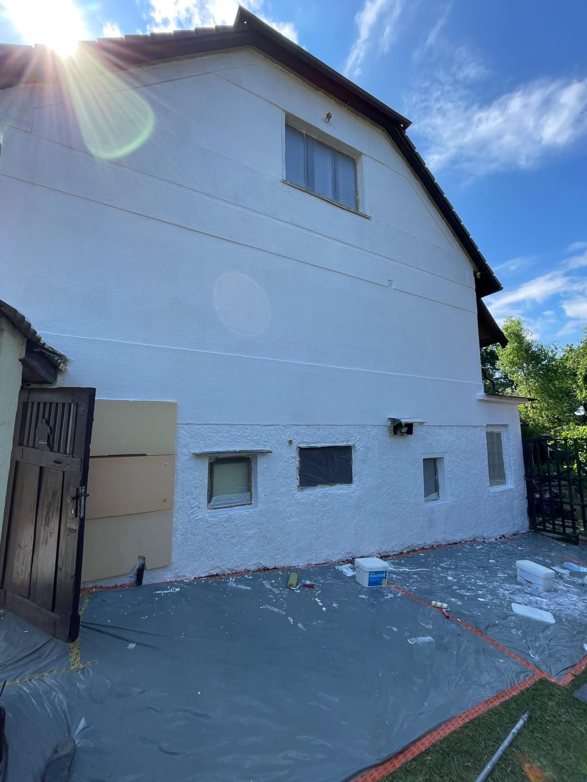 Fotodokumentace realizace — fasáda starého rodinného domu