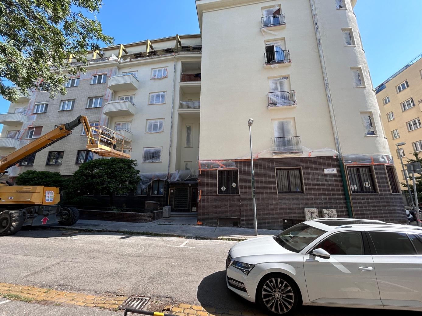 Fotodokumentace realizace — fasáda bytového domu